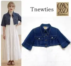 超希少✨ 新品未使用✨ Tnewties デニム風テーラードジャケット 花柄