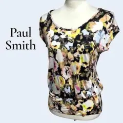 Paul Smith BLACK レディース カットソー 花柄 半袖 Ｍ 美品のサムネイル