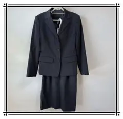 【2点セット】レディース フォーマルスーツ ダークグレー 7号卒業式入学式