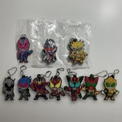仮面ライダーレジェンドライダーカプセル ラバーマスコット10個セット【3個新品】