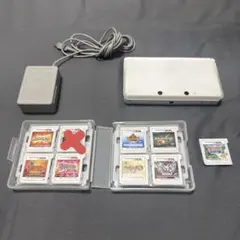 ニンテンドー3DS 本体 充電器、カセットケース ゲームソフト9個セット