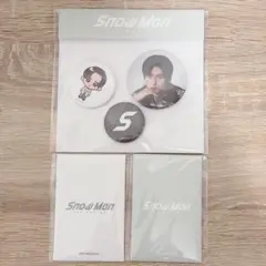 SnowMan 1st POPUP フォトカードパック 2種 缶バッジ 目黒蓮