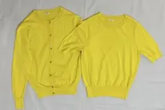 IENA　FILARTEX クルーネック　アンサンブル　イエロー
