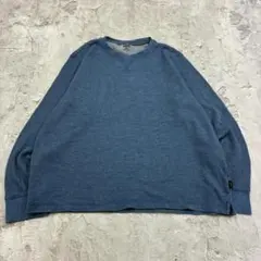 T*n様 Lee サーマル　ワッフル　カットソー　長袖　T L ブルー 無地 古のサムネイル