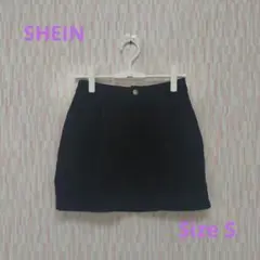 SHEIN タイトスカート ブラック ベロア