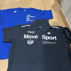 DESCENTE Move Sport Tシャツ 青 紺