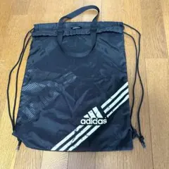 アディダス　ナップサック　シューズケース　巾着手さげ　トートバック　ブラック