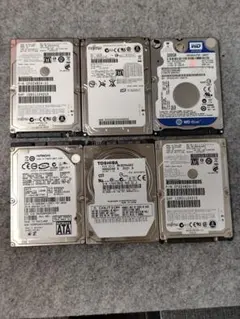 y067 6個セット 中古HDD 2.5 SATA