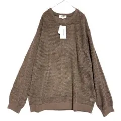 Monomart 蜂窩網眼寬鬆圓領薄款夏季針織衫 【未使用】