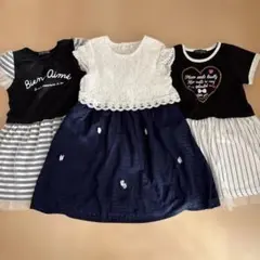 新品有り.:＊女の子ワンピースまとめ売り120cm 3枚　WILL MERY