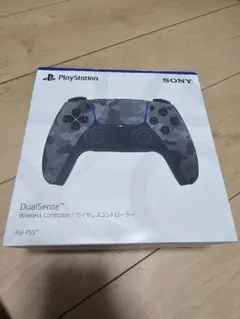 PS5 DualSense ワイヤレスコントローラー グレー カモフラージュ