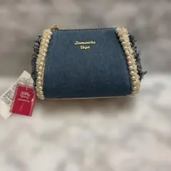 【新品未使用】Samantha Vega デニムパールポーチ