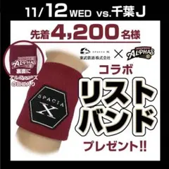 越谷アルファーズ　来場者特典リストバンド　2個