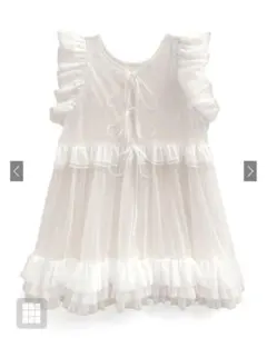 GRL リボンシアーチュールフリルブラウス