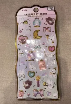 amifa カプセルステッカー　きらりんクリスタル　立体