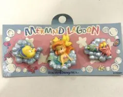レア！ディズニーシーマーメイドラグーン ベビーアリエルピンバッジセット