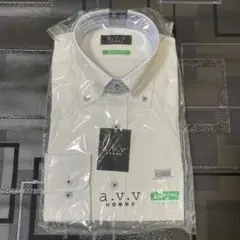 a.v.v 【アー・ヴェ・ヴェ】形態安定 ドレスシャツ/長袖 ホワイト Mサイズ