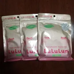 LuLuLun シートマスク 7枚入り 3パック 山梨・長野限定 桃の香り