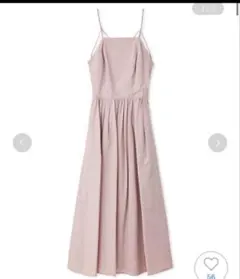 スナイデル　バックオープンキャミギャザードレス　2024SS