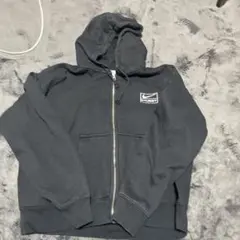 Nike Stussy ブラック ジップフーディー　Lサイズ