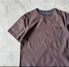 STUSSY / multi border T-shirt size L
