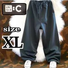 ユニクロシー UNIQLO : C スウェット ワイドパンツ グリーン XL