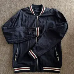 ZARA MAN ネイビー キルティング ジャンパー