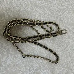 ショルダーストラップ ブラック ゴールド