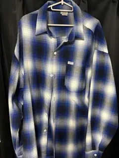 CAL TOP 青白チェック ネルシャツ　2XL