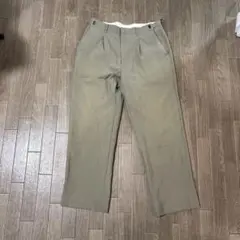 80's ベージュ プリーツ入り スラックス