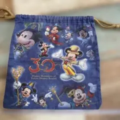 トーキョーディズニーリゾート ミッキー 30周年バッグ 巾着袋 中古