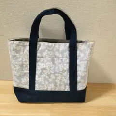 【ハンドメイド】ミニトートバッグ　コットン・オックス生地