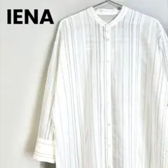 ✴︎IENA✴︎ シアーノーカラーストライプシャツ 38/Mのサムネイル