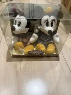 ディズニー ミッキーマウス ぬいぐるみバッジ 35周年 復刻版 レトロ