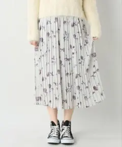 花柄プリーツロングスカート クラネのサムネイル