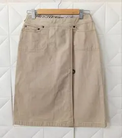 BURBERRY BLUE LABEL 膝丈 タイトスカート 36 ベージュのサムネイル