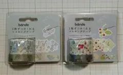 bande マスキングロールステッカー 2種セット　マスキングテープ　花柄のサムネイル