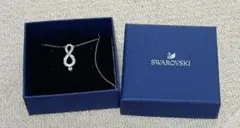 SWAROVSKI ネックレス ホワイト スワロフスキー　インフィニティ