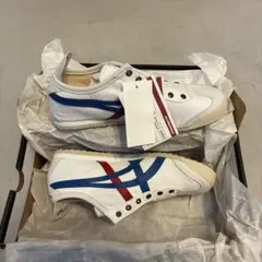 Onitsuka Tiger ハイカットスニーカー ホワイト/ブルー/レッド