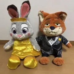 ジュディ・ホップス ニック・ワイルド BIGぬいぐるみ ズートピア2プライズ品