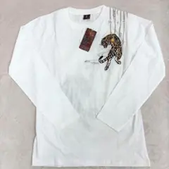 【未使用タグ付】光言 コウゲン ロングブレスシャツ 虎刺繍 和柄