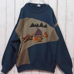 ヴィンテージ ニット 刺繍