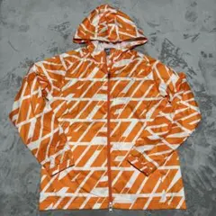 PUMA プーマ ウインドブレーカー メンズM オレンジ×ホワイト 総柄
