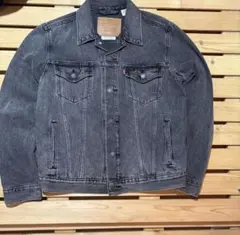 Levi's トラッカージャケット premium ブラック　BIGE デニム