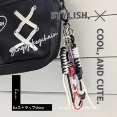 じゃらじゃらキーホルダー 地雷系 サブカル 血液パック モノトーン