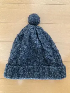★COMME CA ISM★安値 美品★ニット帽 S 濃いグレー
