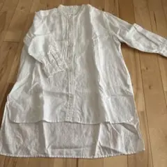 スタジオクリップ　リネン100% ロングシャツ