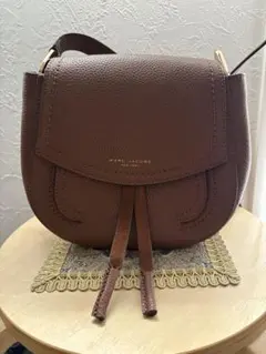 【美品】MARC JACOBS 本革　カウレザー　ブラウン　ショルダーバッグ