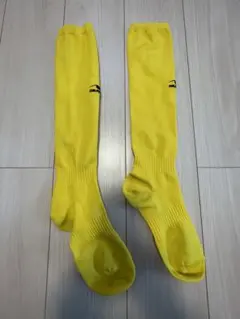 イエロー サッカーソックス ロゴ付き
