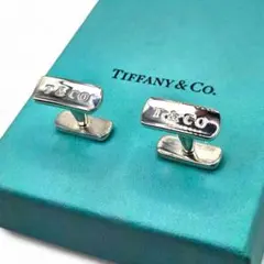 美品　ティファニー カフリンクス 1837 ナロー　シルバー925 2162のサムネイル